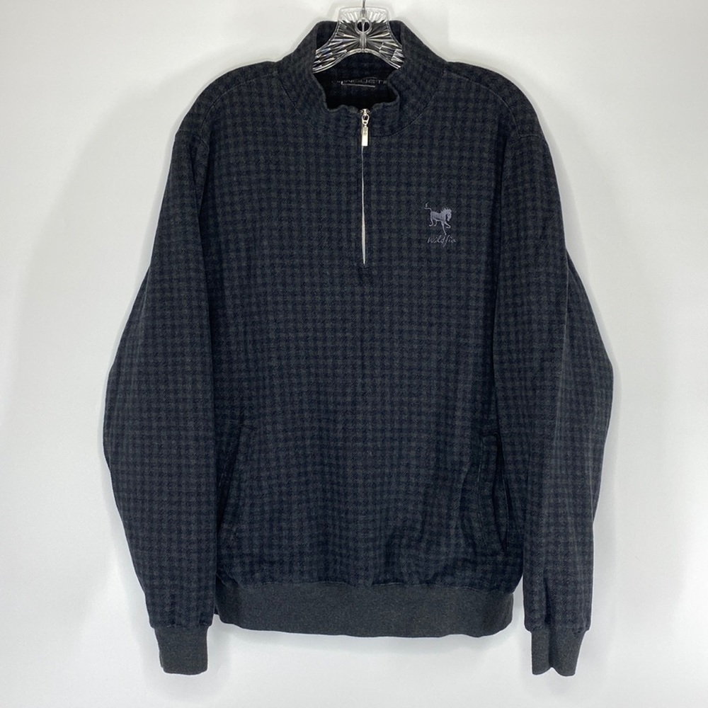Carnoustie Wildfire Golf Black Gray Pullover Sweatshirt Size Large